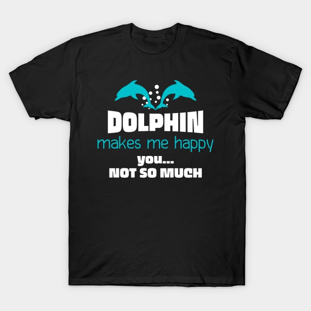 Dolphin Happy Love T-Shirt by Imutobi